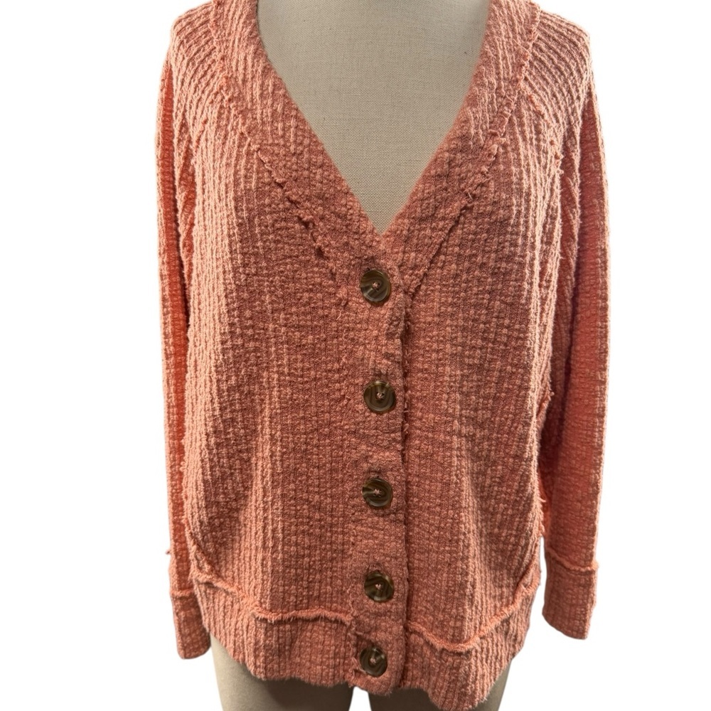 Two by Vince Camuto Coral Button-Up Cardigan